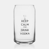 Keep Calm and Drink Vodka ガラス缶 (裏面)