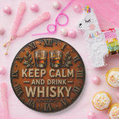 Keep Calm and Drink Whiskey ペーパープレート (パーティー)
