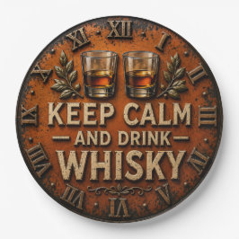 Keep Calm and Drink Whiskey ペーパープレート