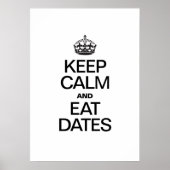 KEEP CALM AND EAT DATES ポスター (正面)