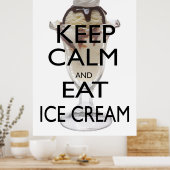 Keep Calm and Eat Ice Cream ポスター (キッチン)