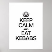 KEEP CALM AND EAT KEBABS ポスター (正面)