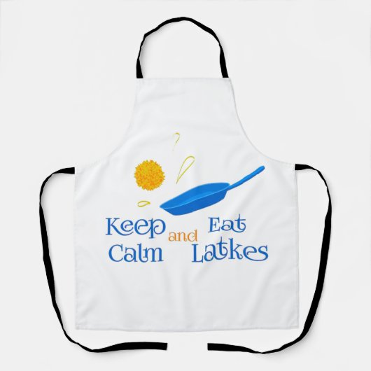 Keep Calm and Eat Latkes エプロン (正面)