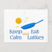 Keep Calm and Eat Latkes シーズンポストカード (正面)