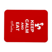 Keep Calm and Eat Natas Flexible magnet. マグネット (横)