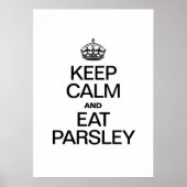 KEEP CALM AND EAT PARSLEY ポスター (正面)