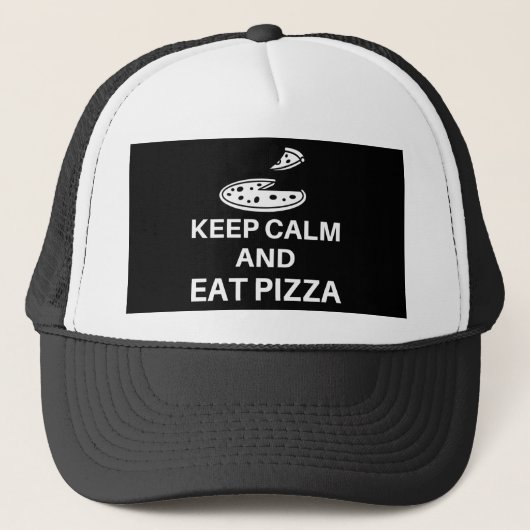 Keep Calm And Eat Pizza キャップ (正面)