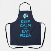 Keep Calm and Eat Pizza 1 エプロン (正面)