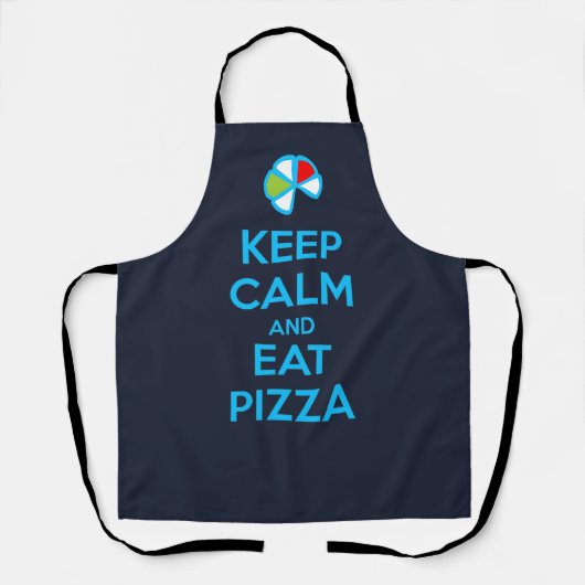 Keep Calm and Eat Pizza 1 エプロン (正面)