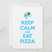 Keep Calm and Eat Pizza 1 招待状 (正面)