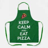 Keep Calm and Eat Pizza 2 エプロン (正面)