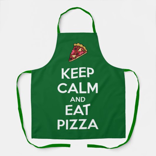 Keep Calm and Eat Pizza 2 エプロン (正面)
