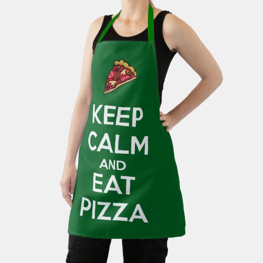 Keep Calm and Eat Pizza 2 エプロン (インサイチュ)