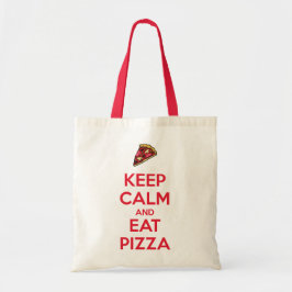Keep Calm and Eat Pizza 2 トートバッグ