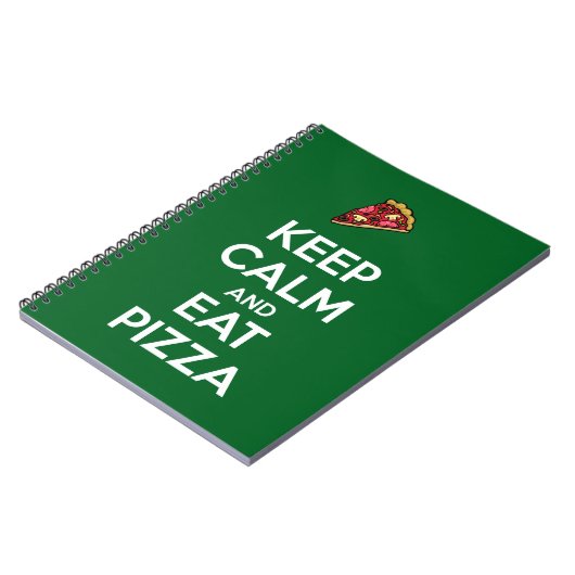 Keep Calm and Eat Pizza 2 ノートブック (左側)