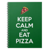 Keep Calm and Eat Pizza 2 ノートブック (正面)