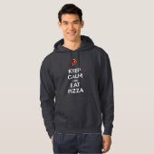 Keep Calm and Eat Pizza 2 パーカ (正面フル)