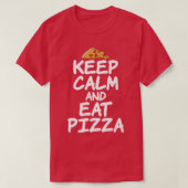 Keep Calm and eat Pizza Lover Premium Tシャツ (デザイン正面)