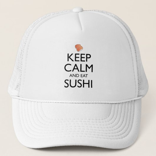 Keep Calm And Eat Sushi キャップ (正面)