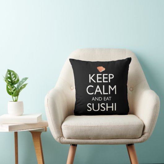 Keep Calm And Eat Sushi クッション (椅子)