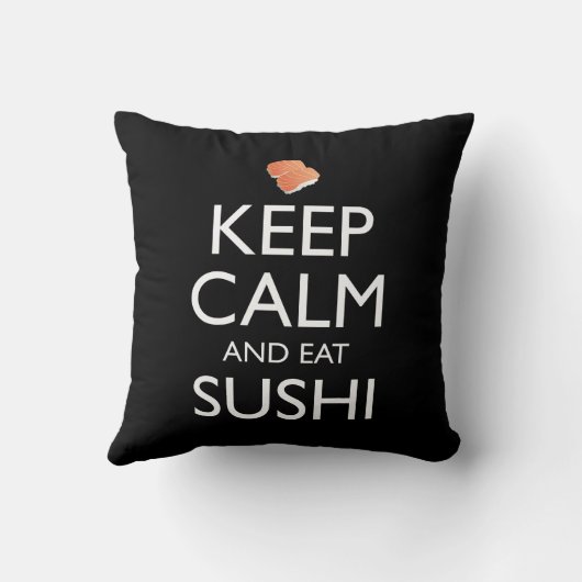 Keep Calm And Eat Sushi クッション (裏面)