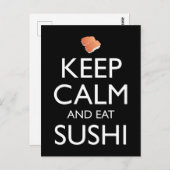 Keep Calm And Eat Sushi ポストカード (正面/裏面)