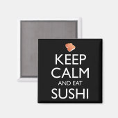 Keep Calm And Eat Sushi マグネット (正面/裏面)