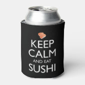 Keep Calm And Eat Sushi 缶クーラー (缶正面)