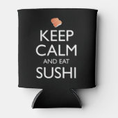Keep Calm And Eat Sushi 缶クーラー (正面)