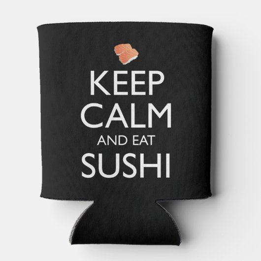 Keep Calm And Eat Sushi 缶クーラー (裏面)