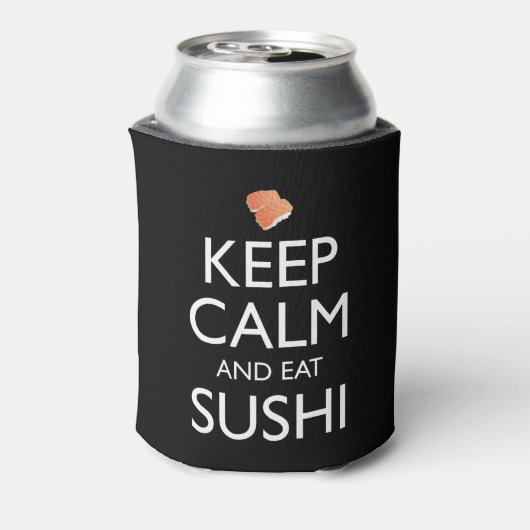 Keep Calm And Eat Sushi 缶クーラー (缶裏面)