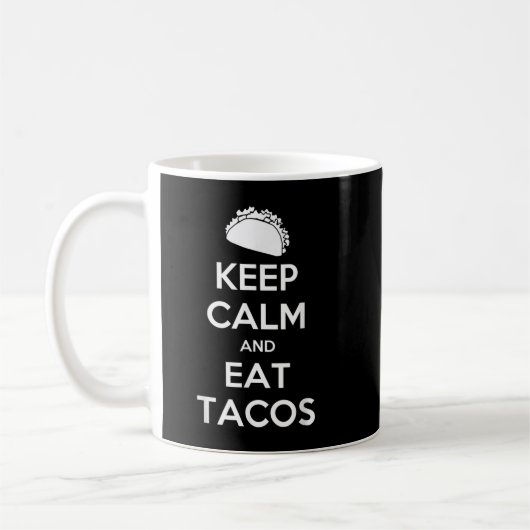 Keep Calm And Eat Tacos T-Shirt Christmas  コーヒーマグカップ (左)