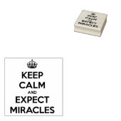 Keep Calm and Expect Miracles rubber stamp ラバースタンプ (押印)