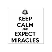 Keep Calm and Expect Miracles rubber stamp ラバースタンプ (インプリント)