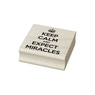 Keep Calm and Expect Miracles rubber stamp ラバースタンプ