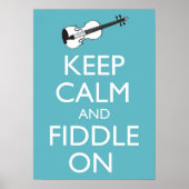 Keep Calm and Fiddle On Poster ポスター (正面)