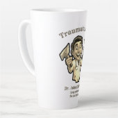 Keep calm and fix the fracture TRAUMATOLOGIST MD カフェラテマグ (左アングル)