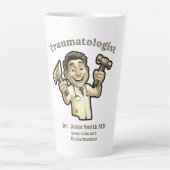 Keep calm and fix the fracture TRAUMATOLOGIST MD カフェラテマグ (正面)