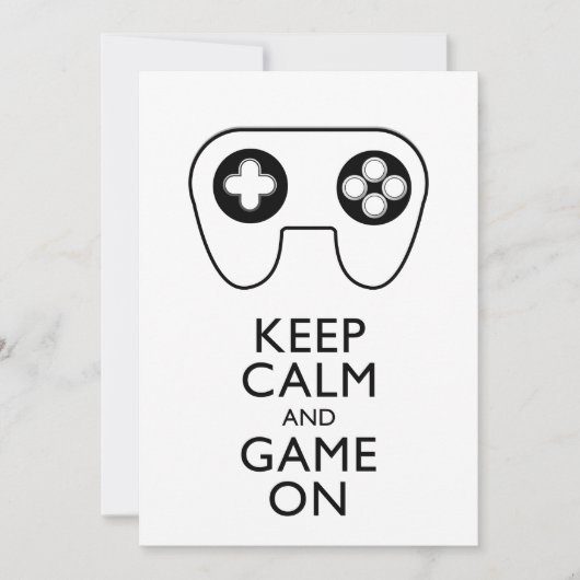 KEEP CALM AND GAME ON - ゲームパッド (正面)