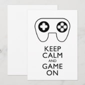 KEEP CALM AND GAME ON - ゲームパッド (正面/裏面)