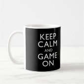 KEEP CALM AND GAME ON - ゲームパッド コーヒーマグカップ (左)