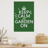 Keep Calm and Garden On - All Colors ポスター (キッチン)