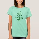 Keep Calm and Garden On-Ladies Ringer Tシャツ<br><div class="desc">We teach gardening and grow food for people that need it. Friendship Gardens creates community around local food traditions; grows healthy food,  making it available to all,  especially those with limited access; and shares knowledge and passion for sustainable food production.</div>