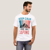 Keep Calm and Go Camping Retro Tee Tシャツ (正面フル)
