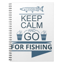 Keep calm and go for fishing ノートブック