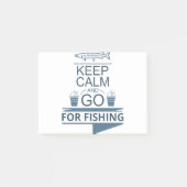 Keep calm and go for fishing ポストイット (正面)