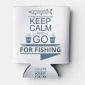 Keep calm and go for fishing 缶クーラー (正面)