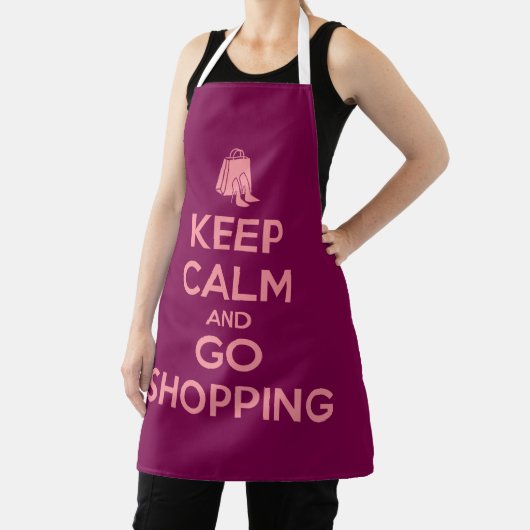 Keep Calm and Go Shopping エプロン (インサイチュ)
