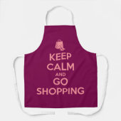 Keep Calm and Go Shopping エプロン (正面)