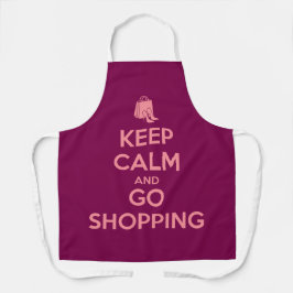Keep Calm and Go Shopping エプロン